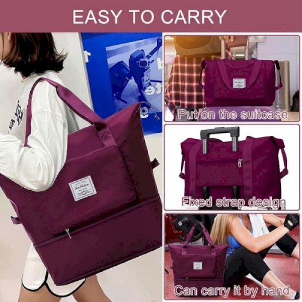 3 In 1 Large Capacity Foldable Travel Gym Bag image 1